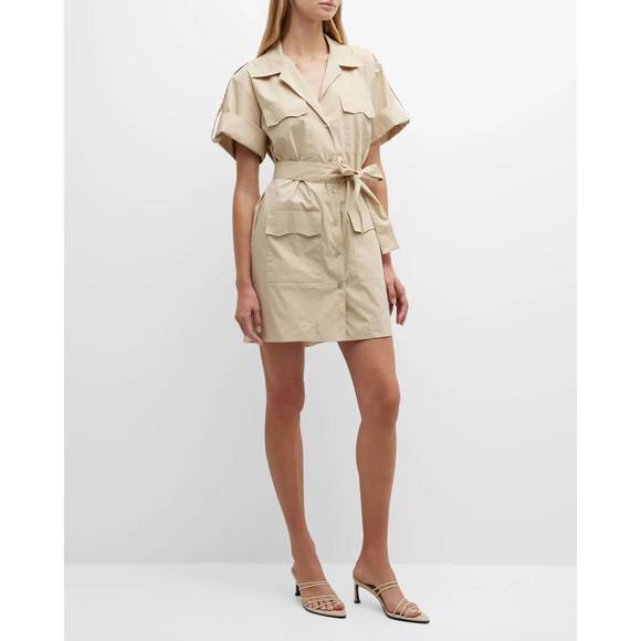 NEW FINLEY weathercloth cargo dress in tan - Picture 1 of 4